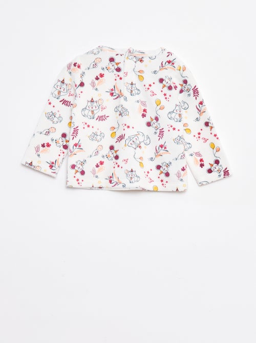 Pyjamasetje - T-shirt + broek van fleece - 2-delig - Kiabi