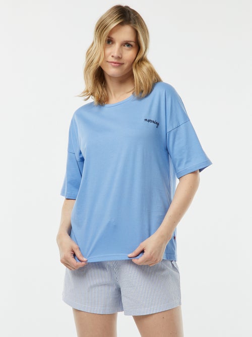 Pyjamasetje - T-shirt + short 'Dodo' - Kiabi