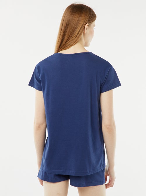 Pyjamasetje - T-shirt zonder mouwen + short met print - 2-delig - Kiabi