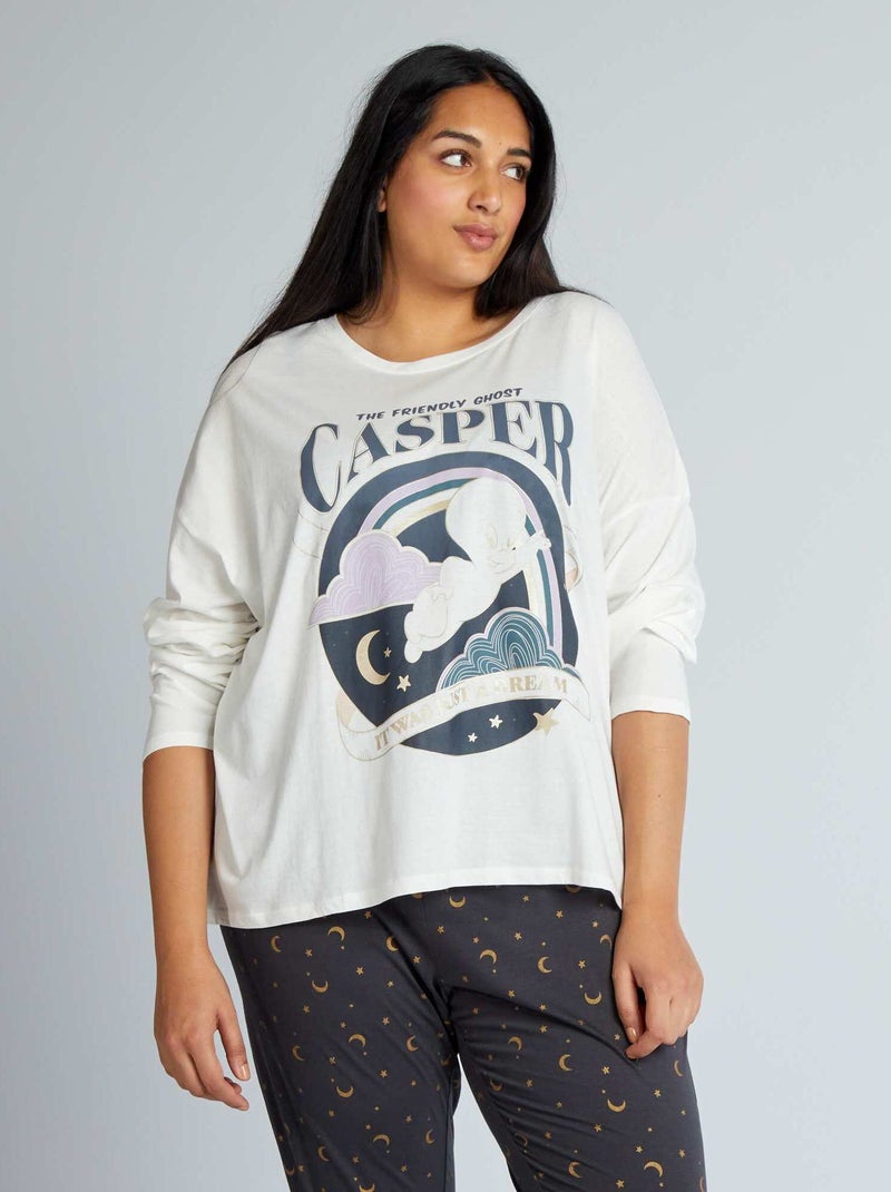 Pyjamasetje 'Casper' - 2-delig WIT - Kiabi