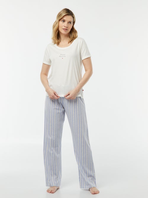 Pyjamasetje: T-shirt + broek 'Dodo' - Kiabi
