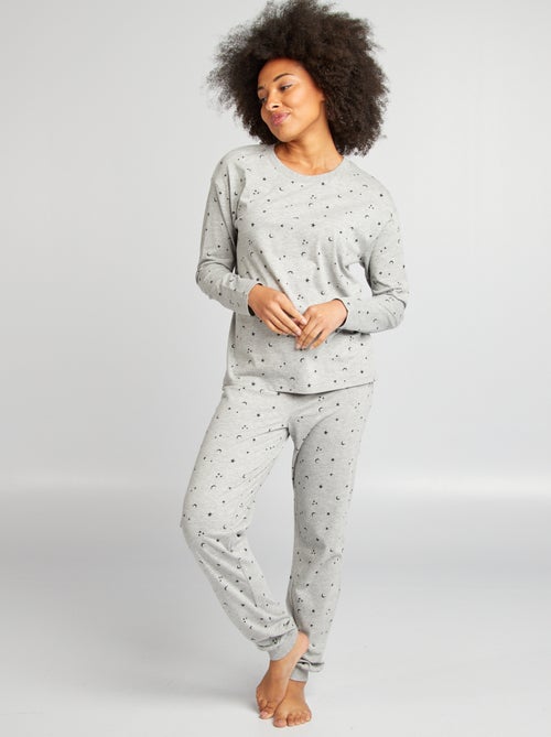 Pyjamasetje: T-shirt + broek met print - Kiabi