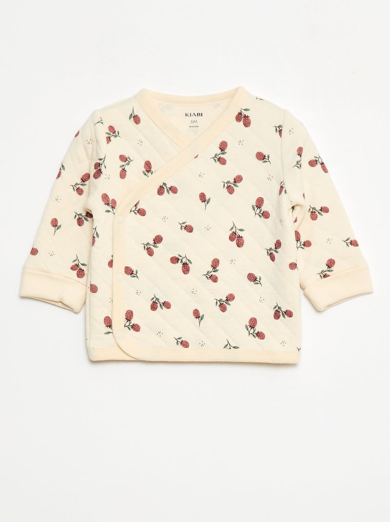 Pyjamasetje van katoenen jersey Wit - Kiabi