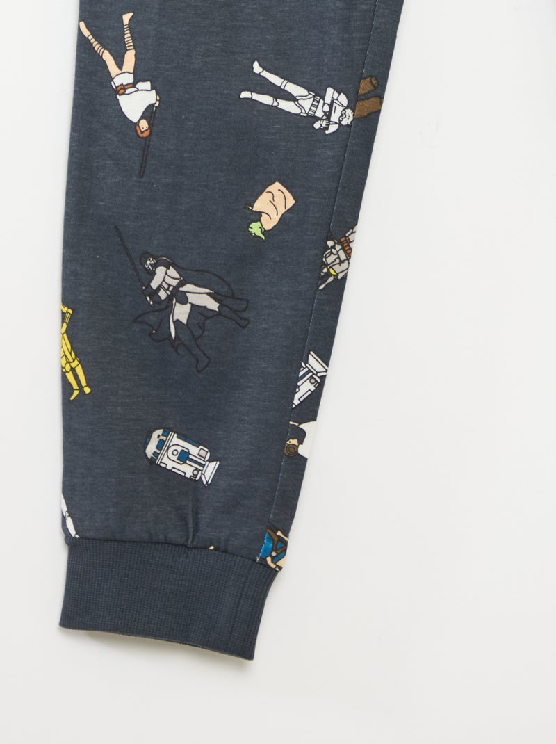 Pyjamasetje van katoenen jerseystof 'Disney' 'Star Wars' Grijs - Kiabi