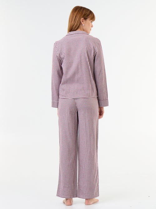 Pyjamashirt + broek met motief - 2-delig - Kiabi
