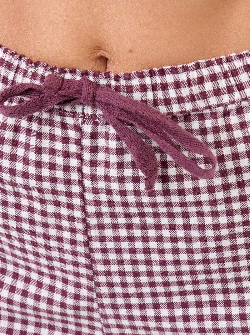 Pyjamashirt + broek met motief - 2-delig Rood - Kiabi