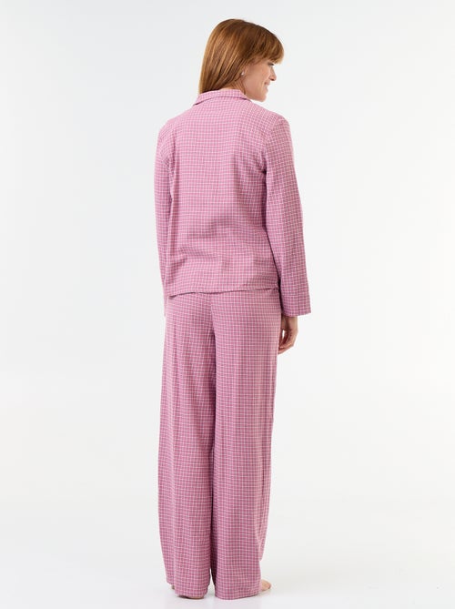 Pyjamashirt + broek met motief - 2-delig - Kiabi
