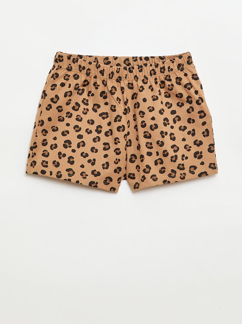 Pyjamashort en T-shirt 'Disney' Zwart - Kiabi