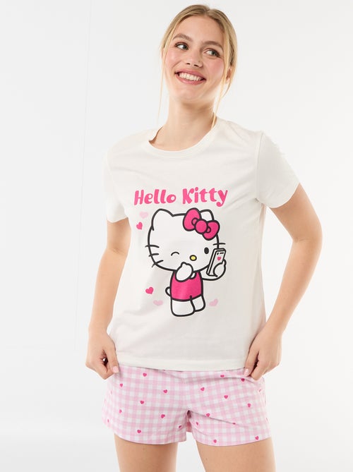 Pyjamashort 'Hello Kitty' - 2-delig - Kiabi