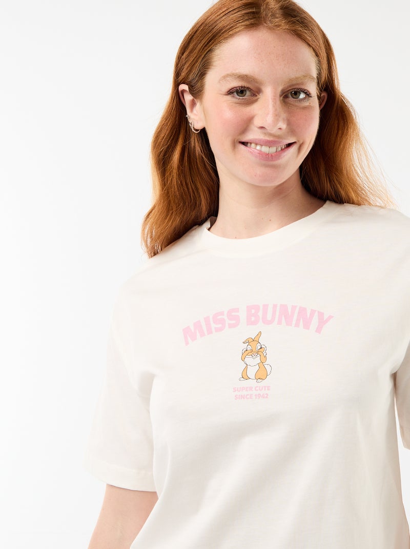 Pyjamashort 'Miss Bunny' - 2-delig Wit - Kiabi