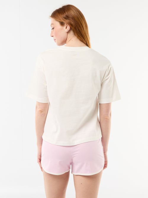 Pyjamashort 'Miss Bunny' - 2-delig - Kiabi