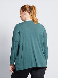 Pyjamatop met kanten detail - Kiabi