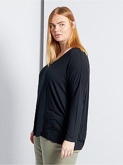 Pyjamatop met kanten detail - Kiabi