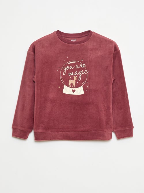 Pyjamatop met motiefje - Kiabi