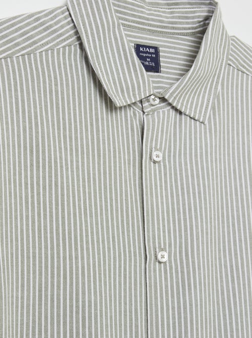 Recht overhemd - collectie makkelijk aan te trekken - Kiabi