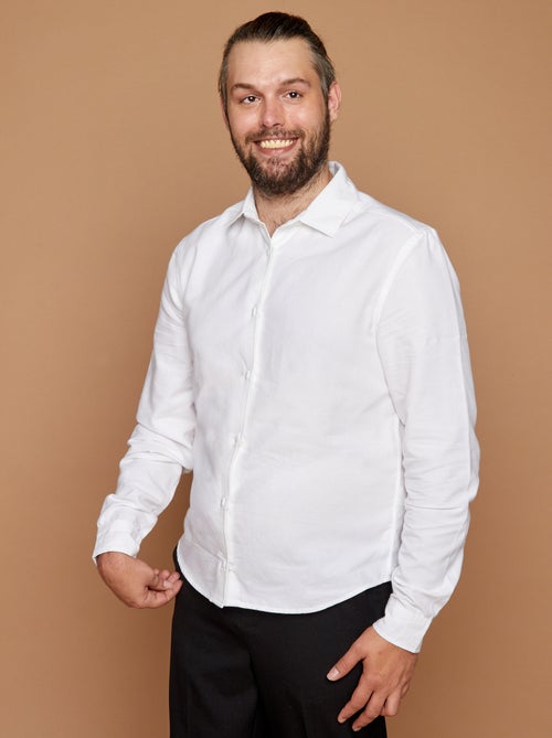 Recht overhemd - collectie makkelijk aan te trekken - Kiabi