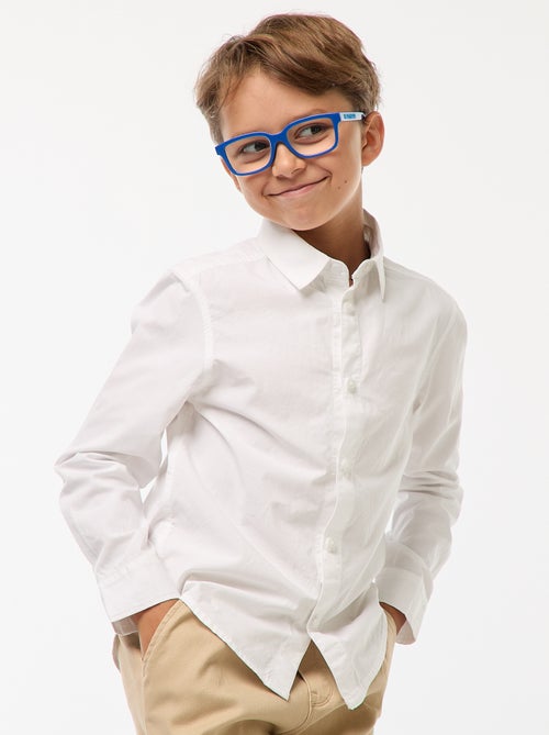 Recht overhemd - magnetisch aan mouwboorden en sluiting - So Easy - Kiabi