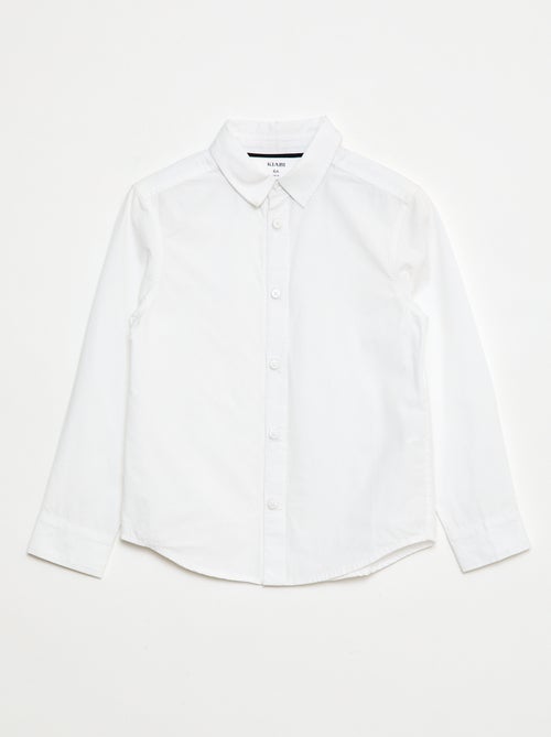 Recht overhemd - magnetisch aan mouwboorden en sluiting - So Easy - Kiabi