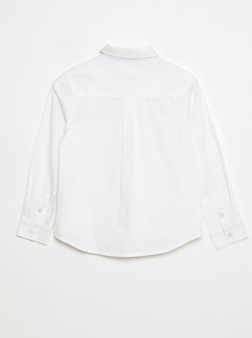 Recht overhemd - magnetisch aan mouwboorden en sluiting - So Easy - Kiabi