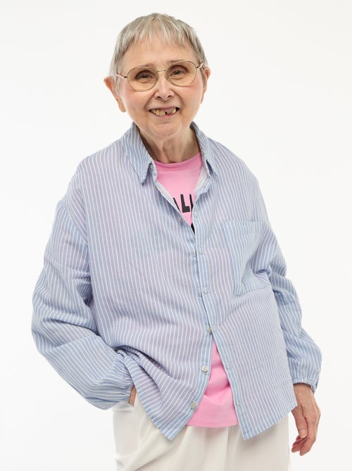 Recht overhemd met strepen - So Easy - Kiabi