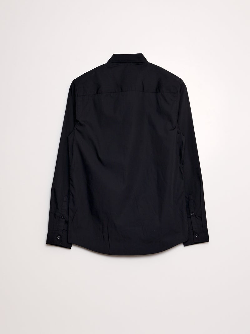 Recht overhemd zwart - Kiabi