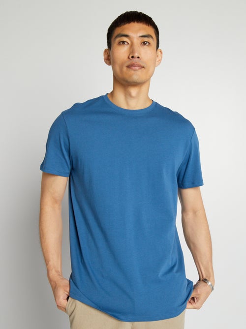 Recht T-shirt van effen jersey - Kiabi