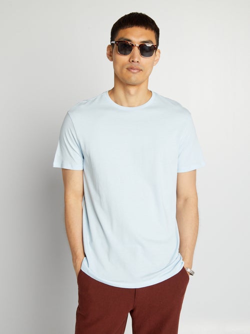 Recht T-shirt van effen jersey - Kiabi