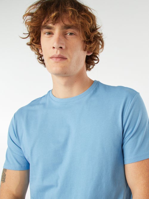 Recht T-shirt van effen jersey - Kiabi