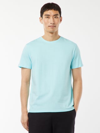 Recht T-shirt van effen jersey