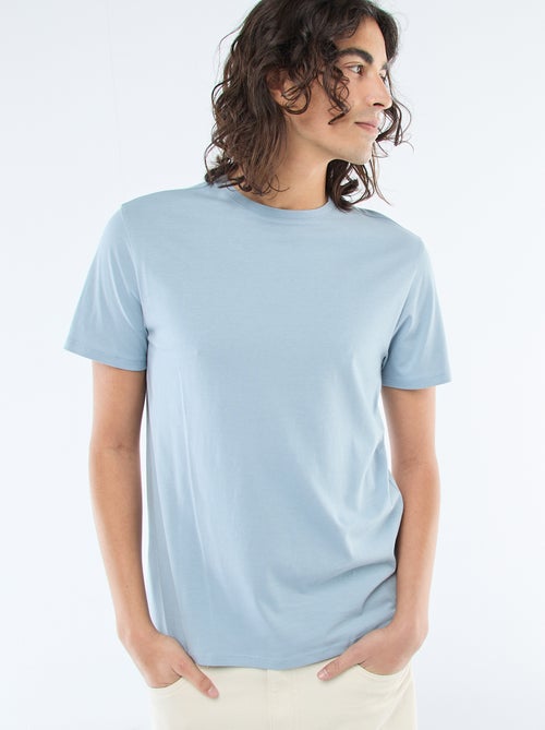 Recht T-shirt van effen jersey - Kiabi