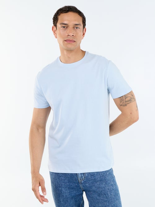 Recht T-shirt van effen jersey - Kiabi