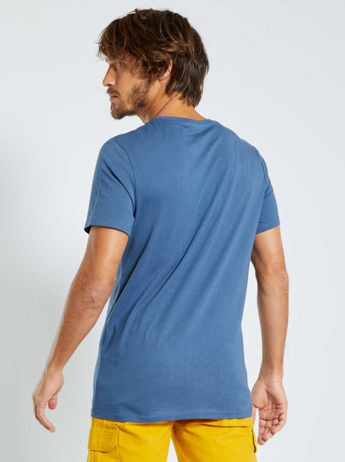 Recht T-shirt van effen jersey - Kiabi Recht T-shirt van effen jersey - Kiabi