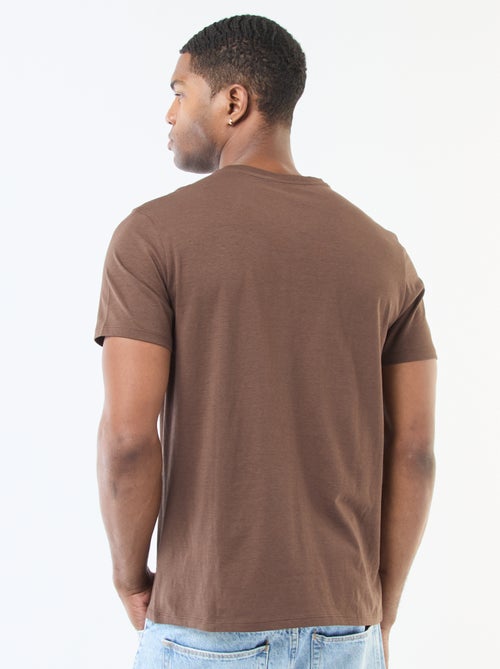 Recht T-shirt van effen jersey - Kiabi