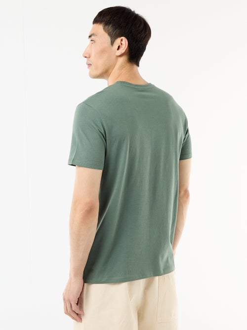 Recht T-shirt van effen jersey - Kiabi