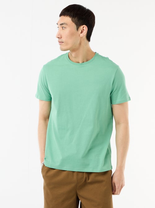 Recht T-shirt van effen jersey - Kiabi