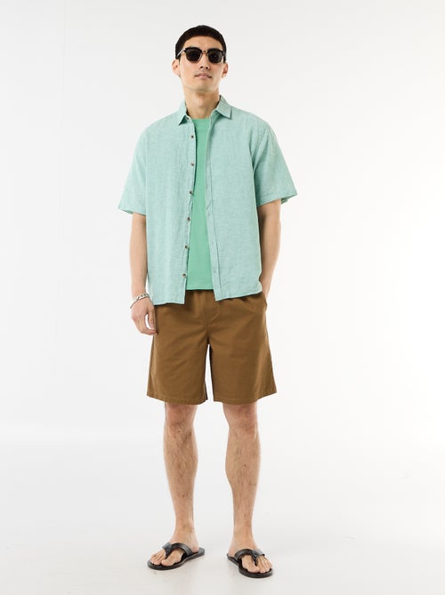 Recht T-shirt van effen jersey - Kiabi