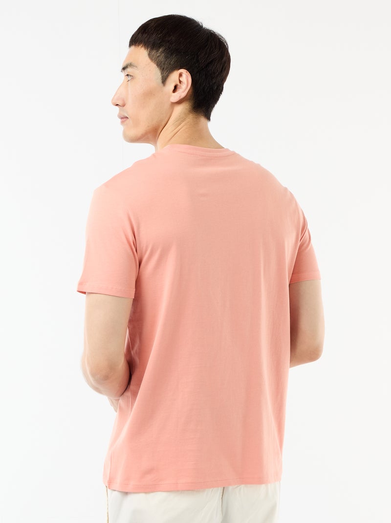 Recht T-shirt van effen jersey Oranje - Kiabi