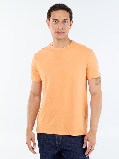 Recht T-shirt van effen jersey - Kiabi