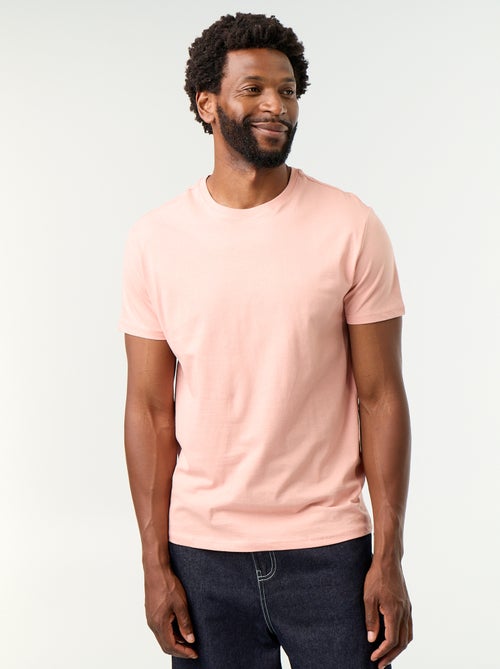 Recht T-shirt van effen jersey - Kiabi Recht T-shirt van effen jersey - Kiabi