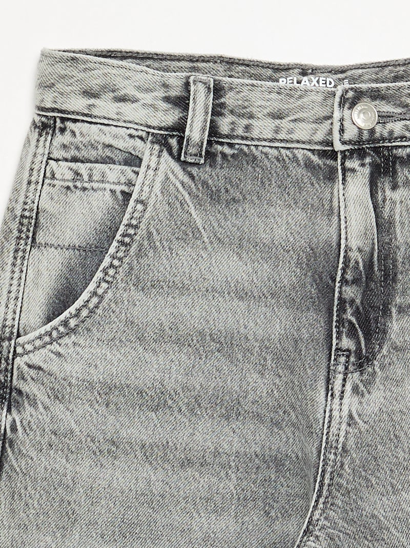 Rechte 5-pocket denim Grijs - Kiabi