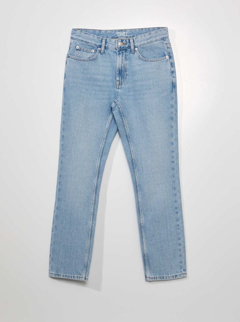 Rechte 5-pocketjeans - L30 BLAUW - Kiabi