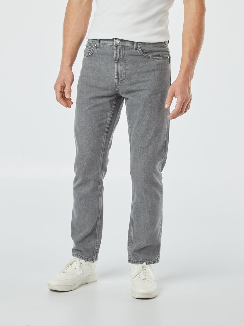 Rechte 5-pocketjeans - L30 GRIJS - Kiabi