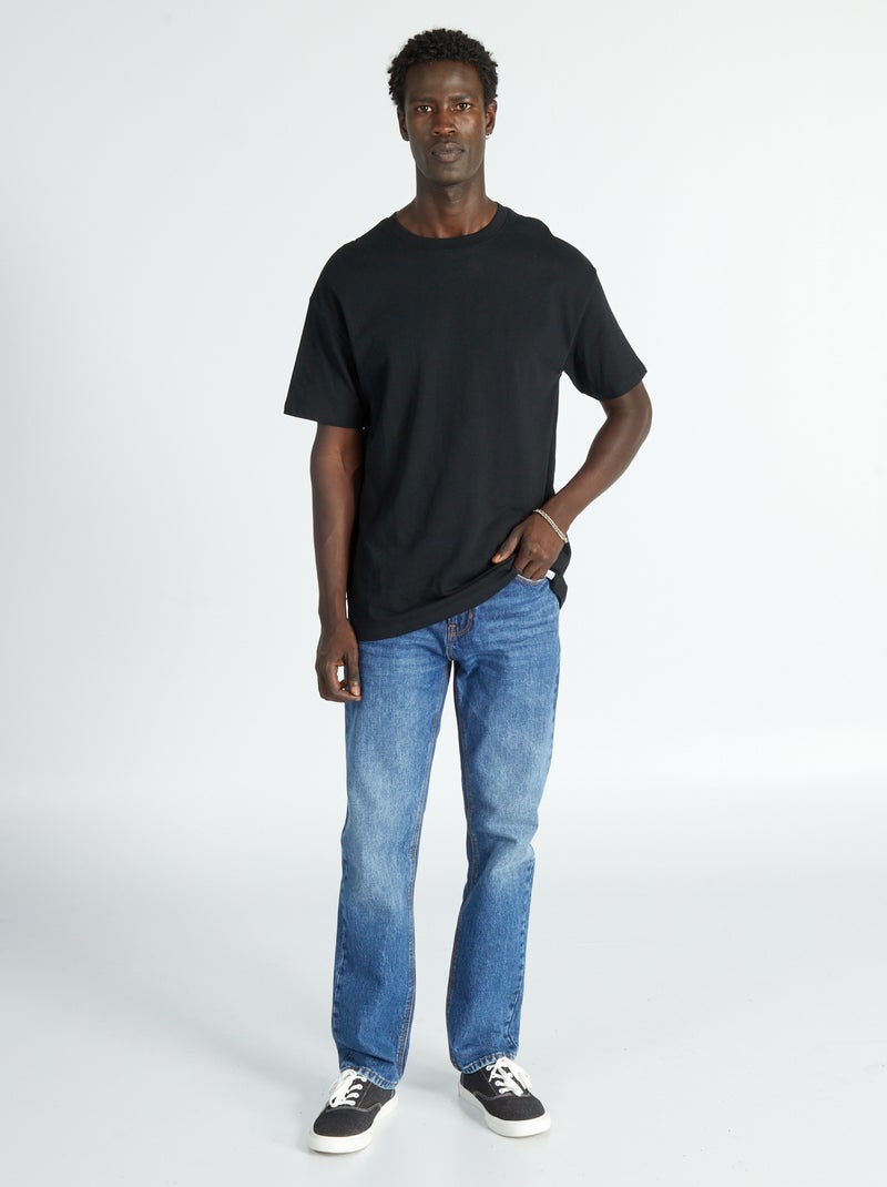 Rechte 5-pocketjeans - L32 BLAUW - Kiabi