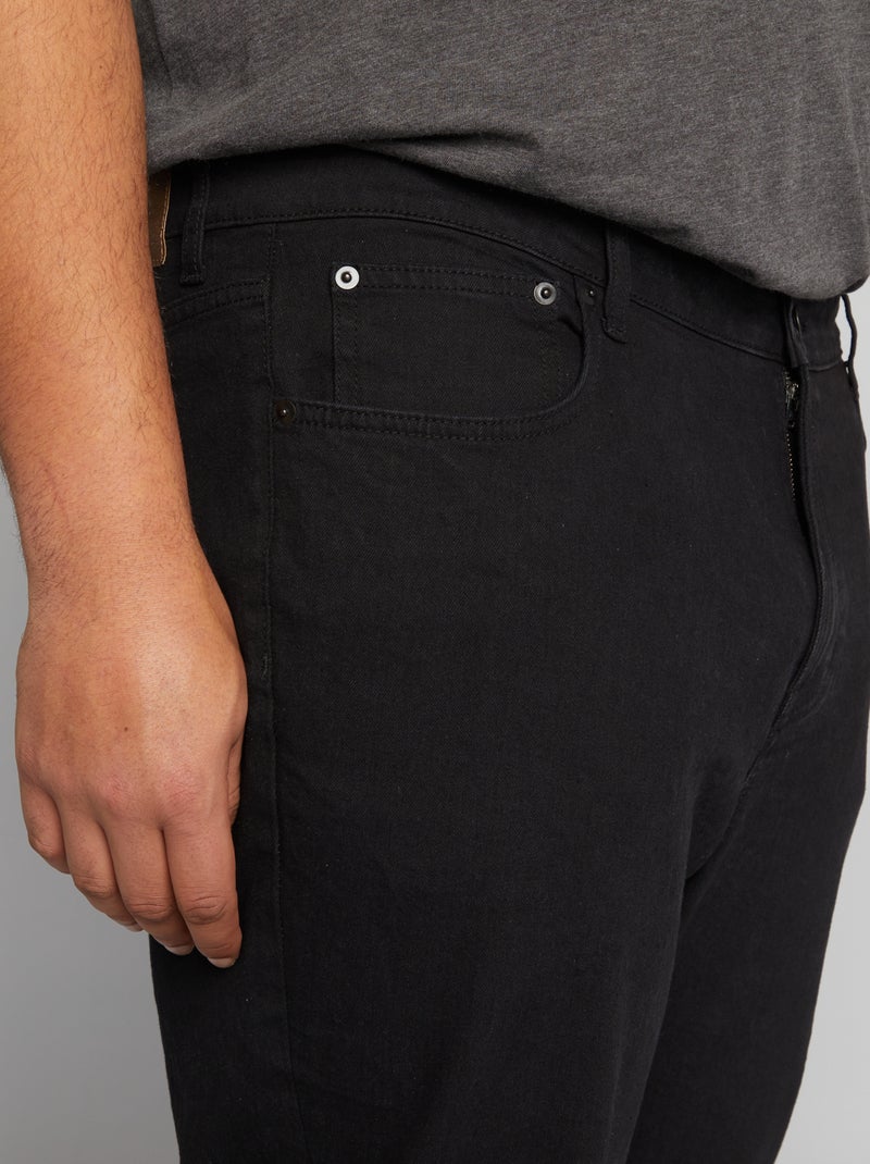 Rechte 5-pocketjeans - L32 ZWART - Kiabi