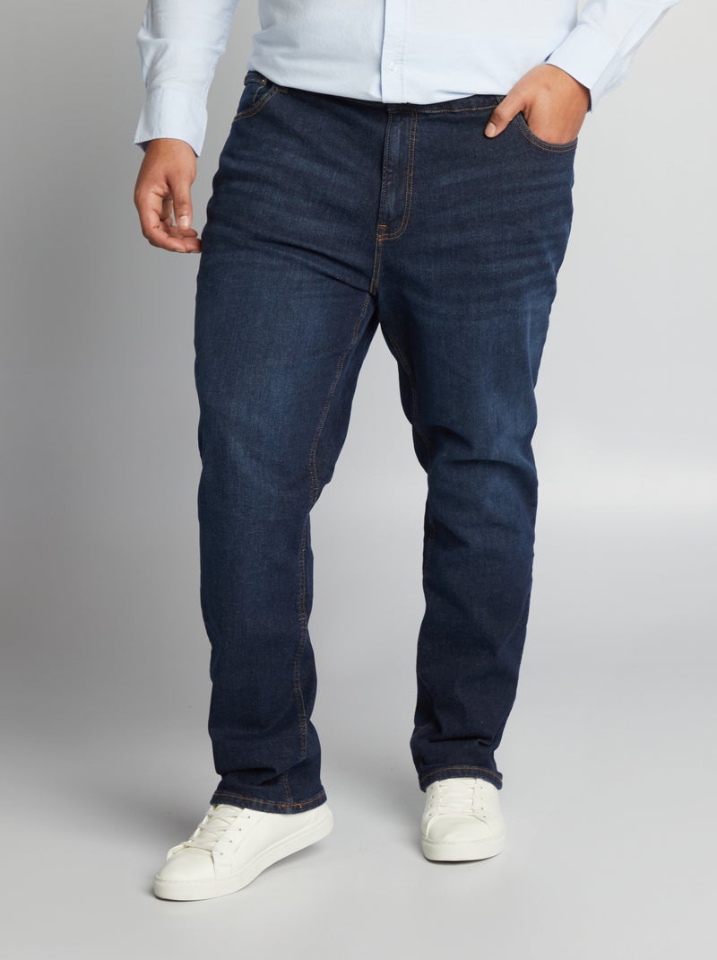 Rechte 5-pocketjeans - L34 BLAUW - Kiabi