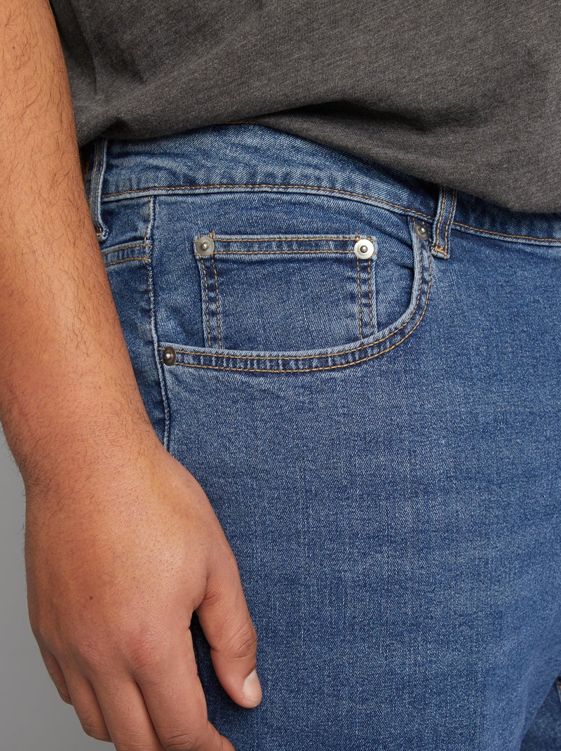 Rechte 5-pocketjeans - L34 BLAUW - Kiabi