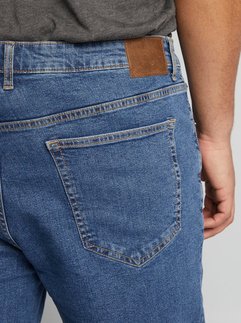 Rechte 5-pocketjeans - L34 BLAUW - Kiabi