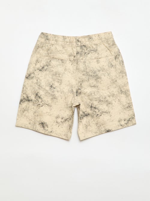 Rechte bermuda met elastische taille - Kiabi