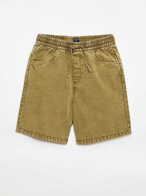 Rechte bermuda met elastische taille - Kiabi