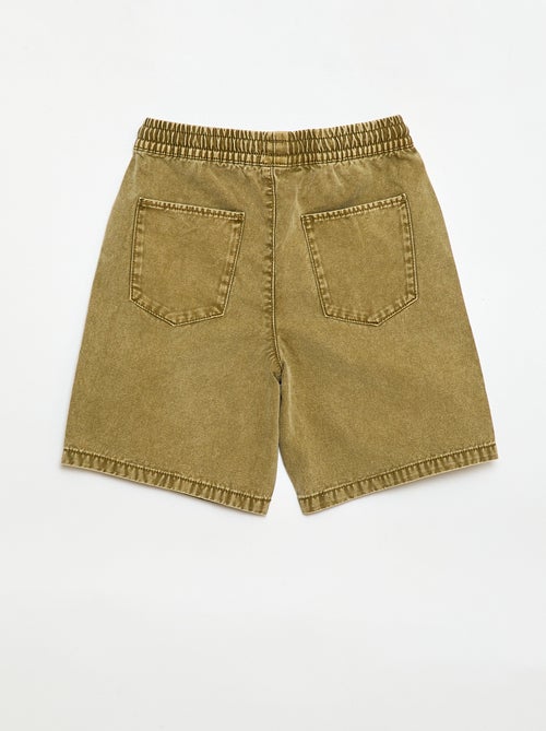 Rechte bermuda met elastische taille - Kiabi